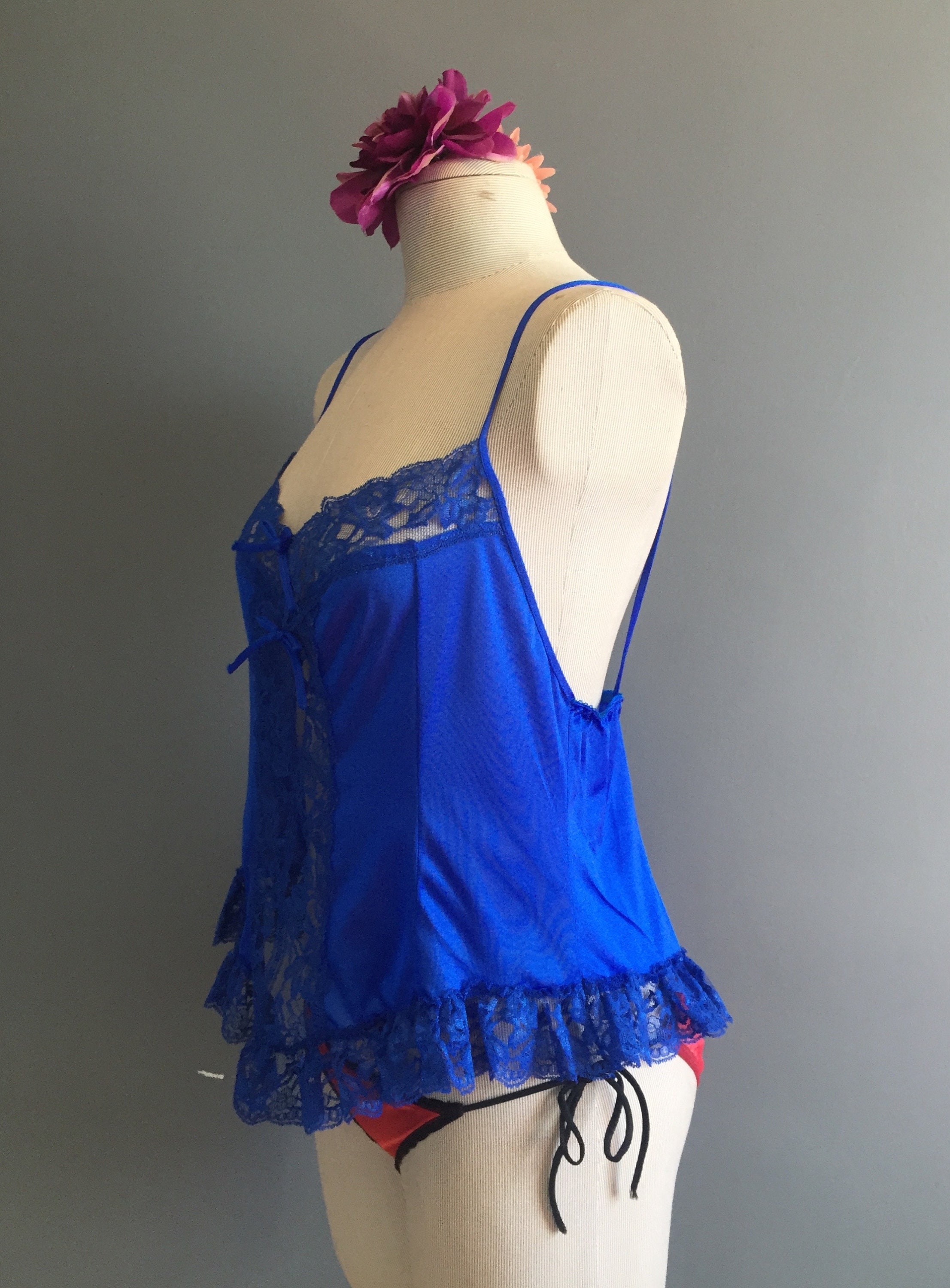 electric blue camisole