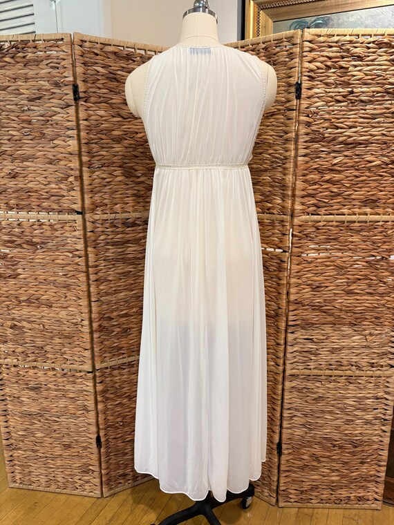 Vintage 70s Long Sheer Nightgown, Miss Elaine Ivo… - image 7