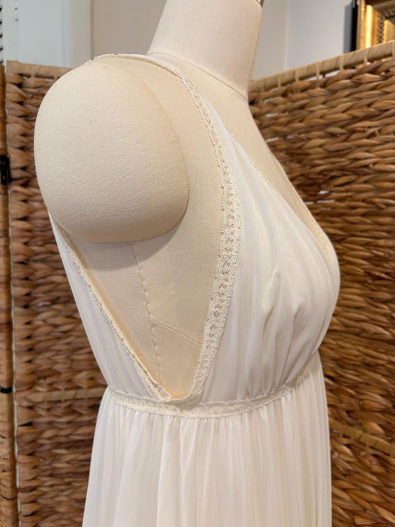 Vintage 70s Long Sheer Nightgown, Miss Elaine Ivo… - image 6