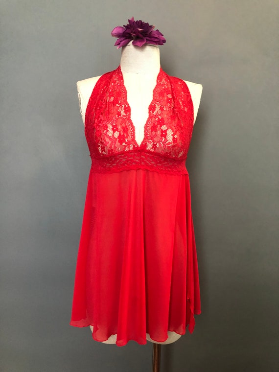 Vintage red babydoll Gem