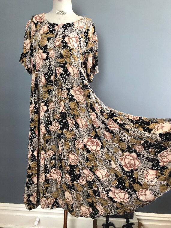 vintage floral maxi dress - Gem