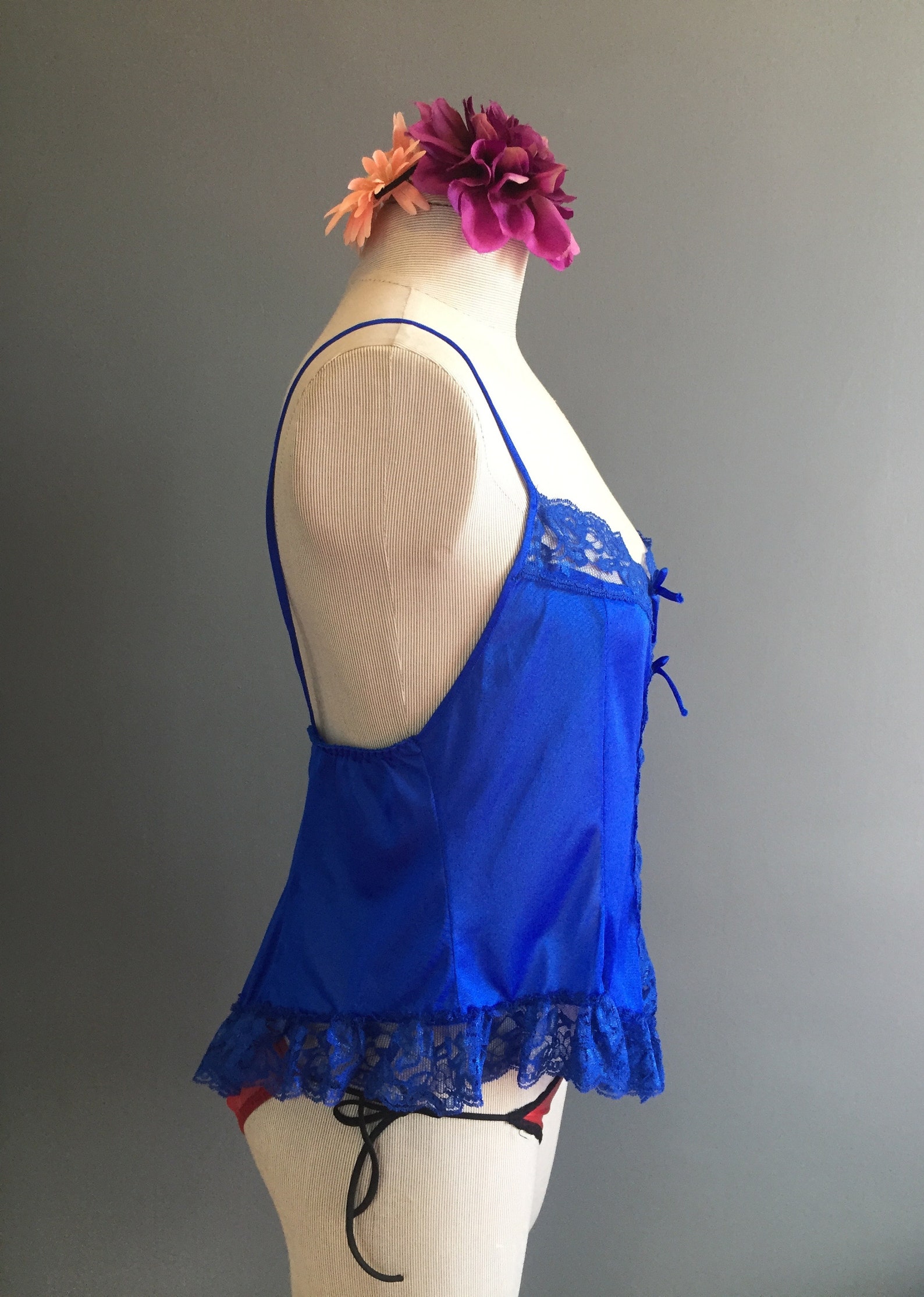 electric blue camisole