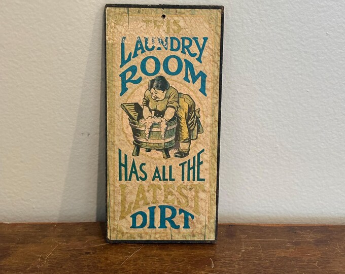 Vintage Laundry Room Sign, Shabby Chic, Rustic Farmhouse, Cottage Core ...