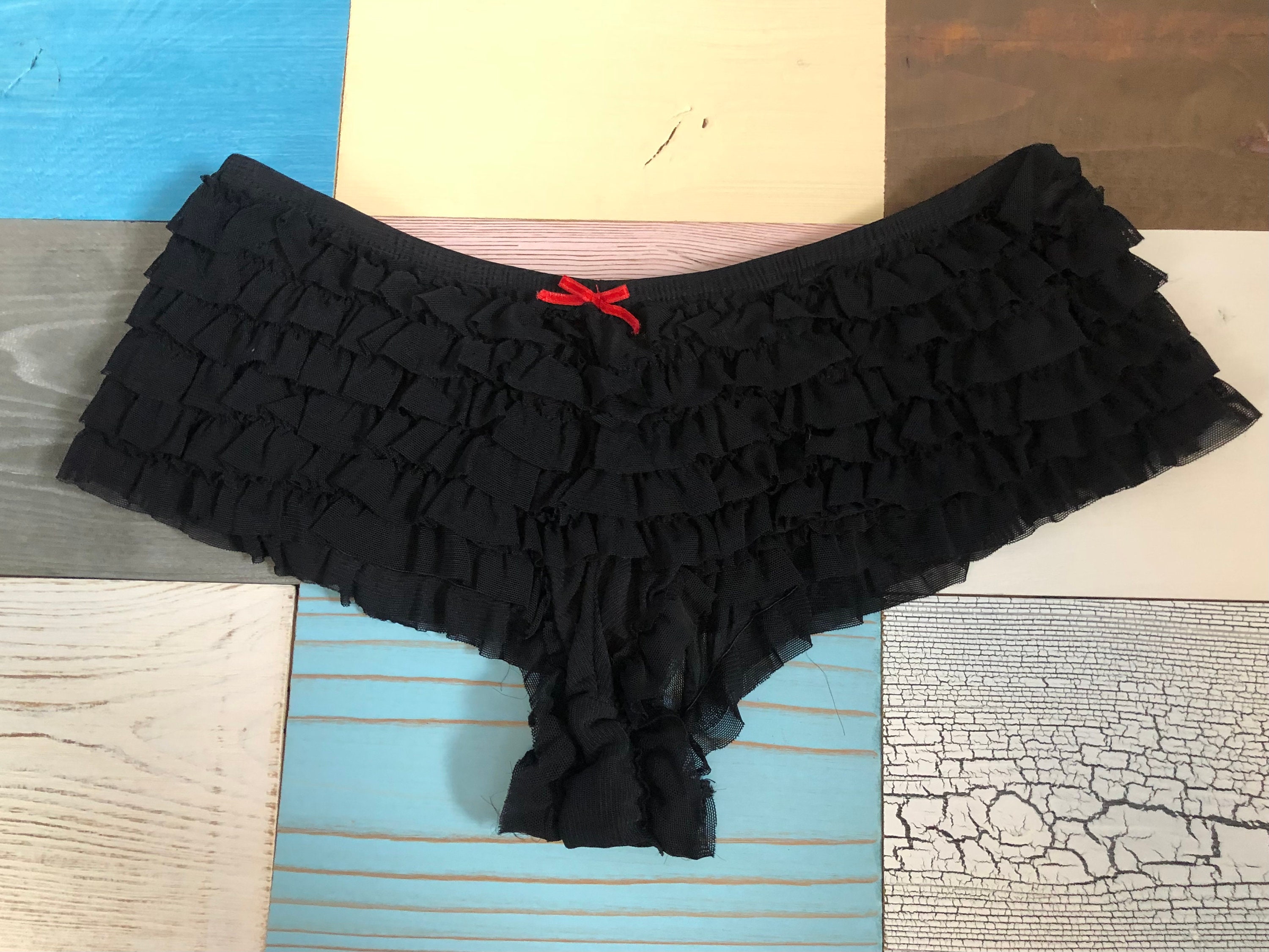 Vtg Panties High Waisted Briefs Black Nylon Embroidered Flower Small Newton  Mfg 80s Underwear High Rise Knickers Granny Panty 