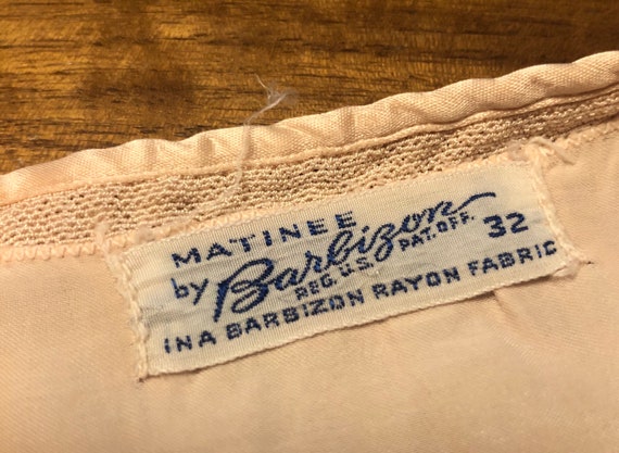 Barbizon 40s Champagne Pink Bed Jacket, XS - image 8