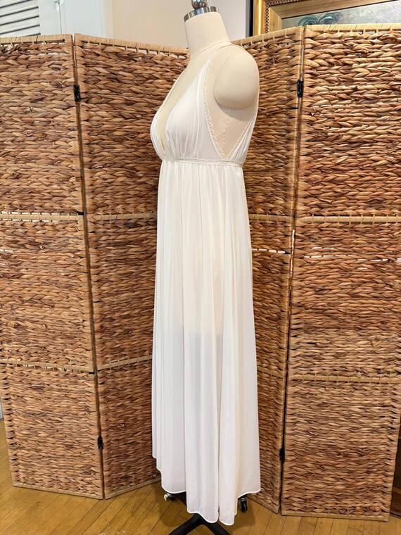 Vintage 70s Long Sheer Nightgown, Miss Elaine Ivo… - image 8