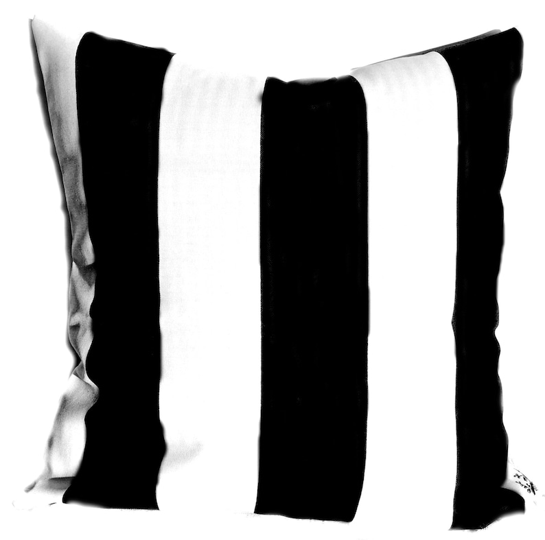 Outdoor Pillows Indoor Custom Cover size include 16x16, 18x18 Shades of Black and White Modern Geometric Block Print Quatrefoil Tribal image 2