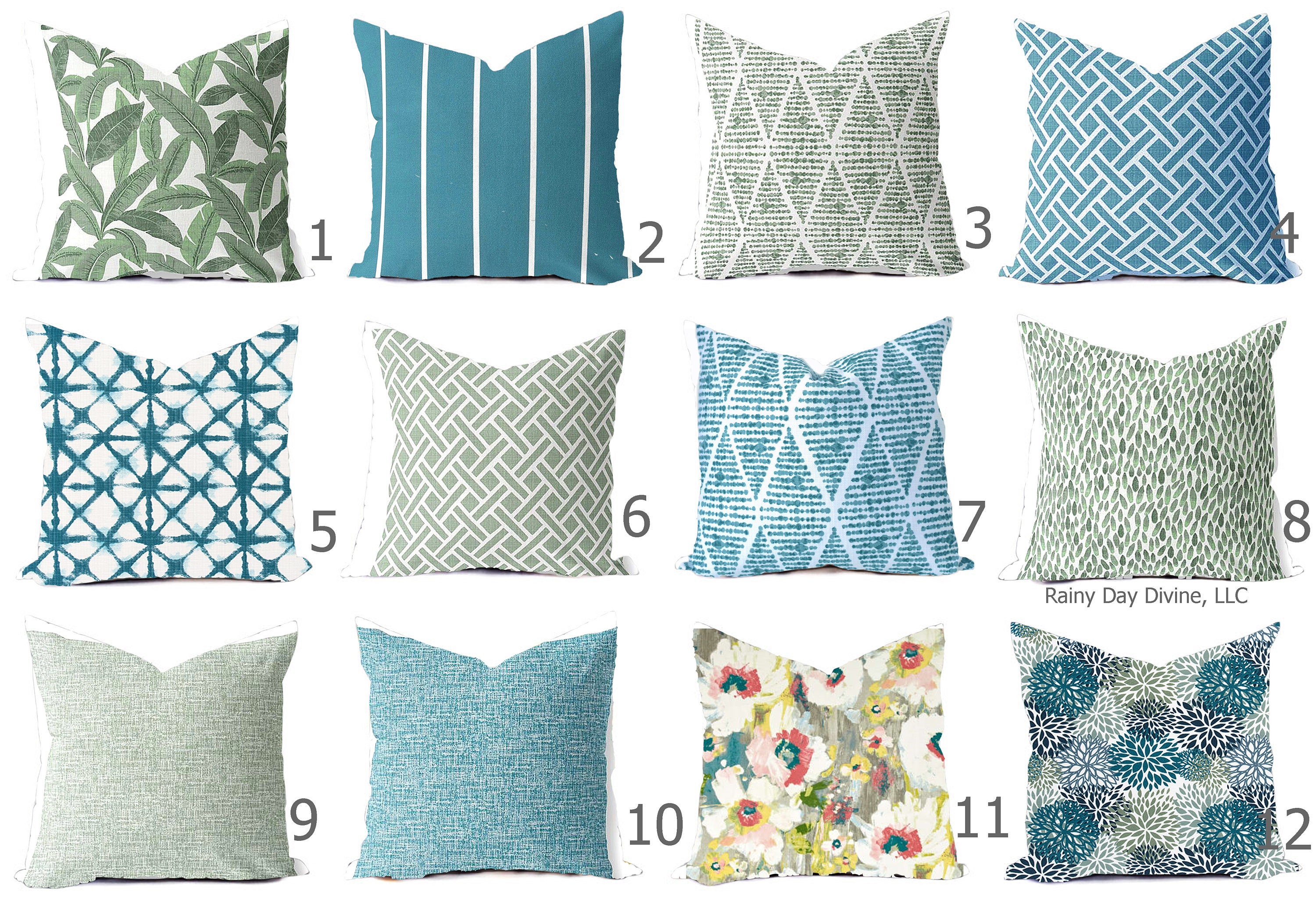 sage green outdoor pillows