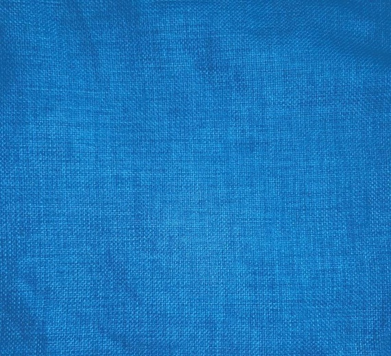 Fabric By the Yard Cobalt Sky Ocean Deep Royal Blue Solid Print Woven