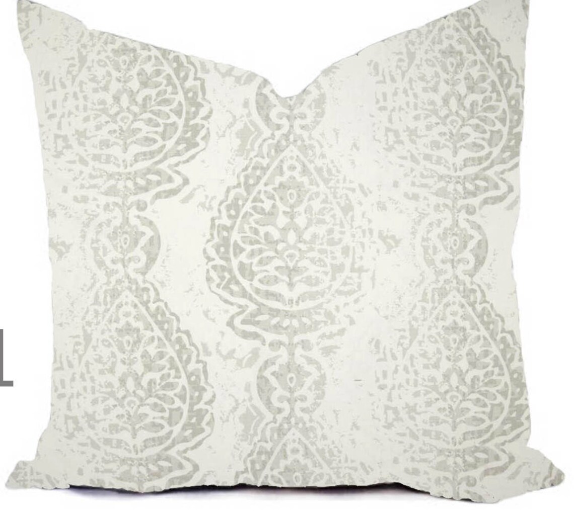 Grey Pillow Covers Grey and White Throw Pillows Decorative Etsy