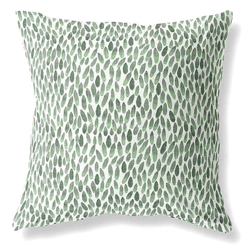 Outdoor Pillows or Indoor Custom Cover Green Sage Palm Designer Modern multiple sizes 18 x 18, 16x16, 20x20 image 3