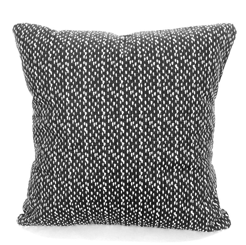 Outdoor Pillows Indoor Custom Cover size include 16x16, 18x18 Shades of Black and White Modern Geometric Block Print Quatrefoil Tribal image 8