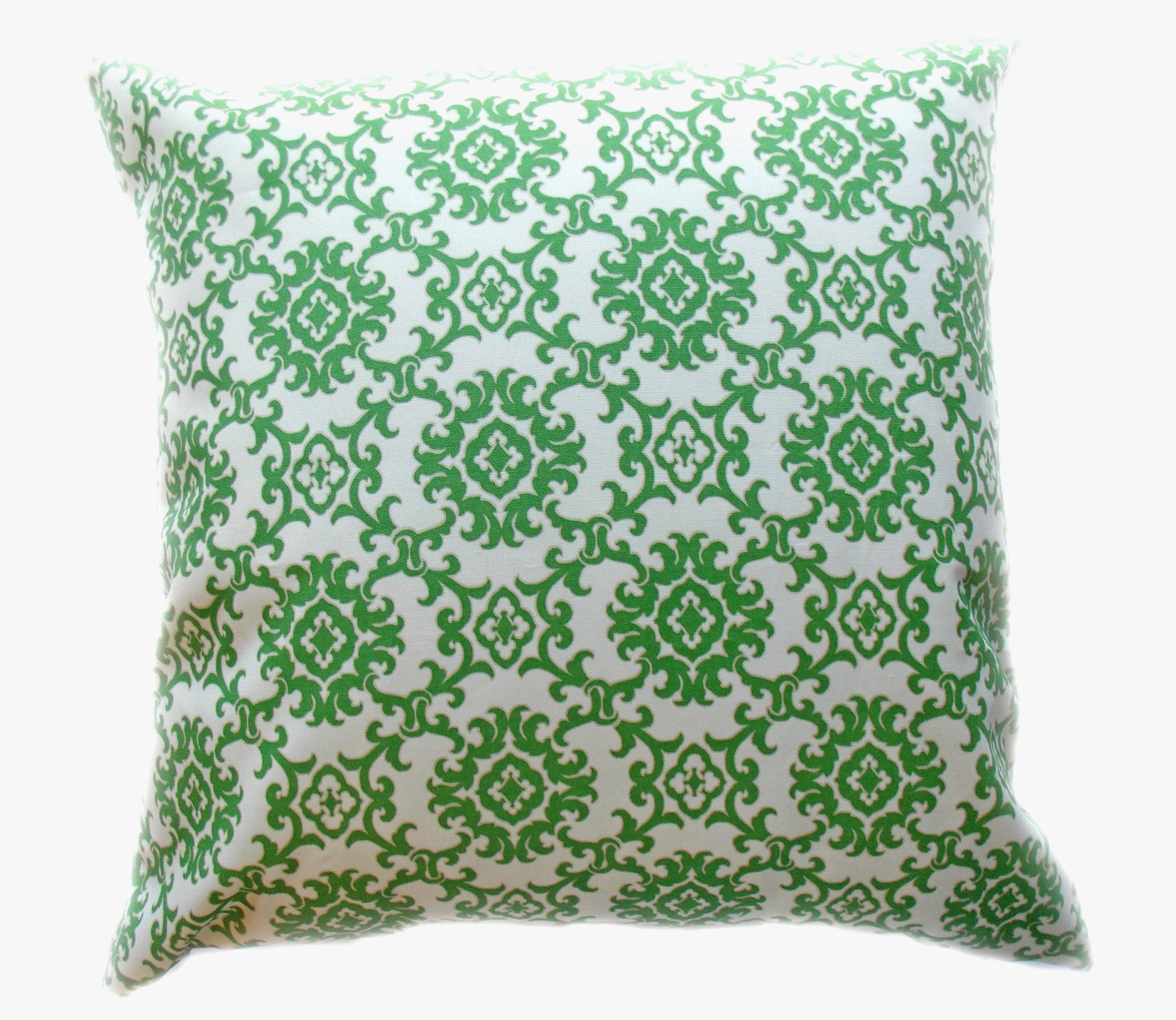 Outdoor Indoor Pillow Custom Cover Navy Blue Green Lime Ivory