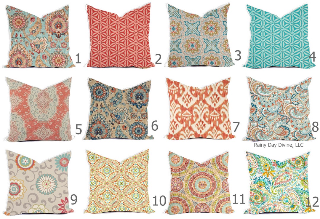 Pillows Covers Outdoor / Indoor Pillow Covers Custom 16x16, 18x18 All