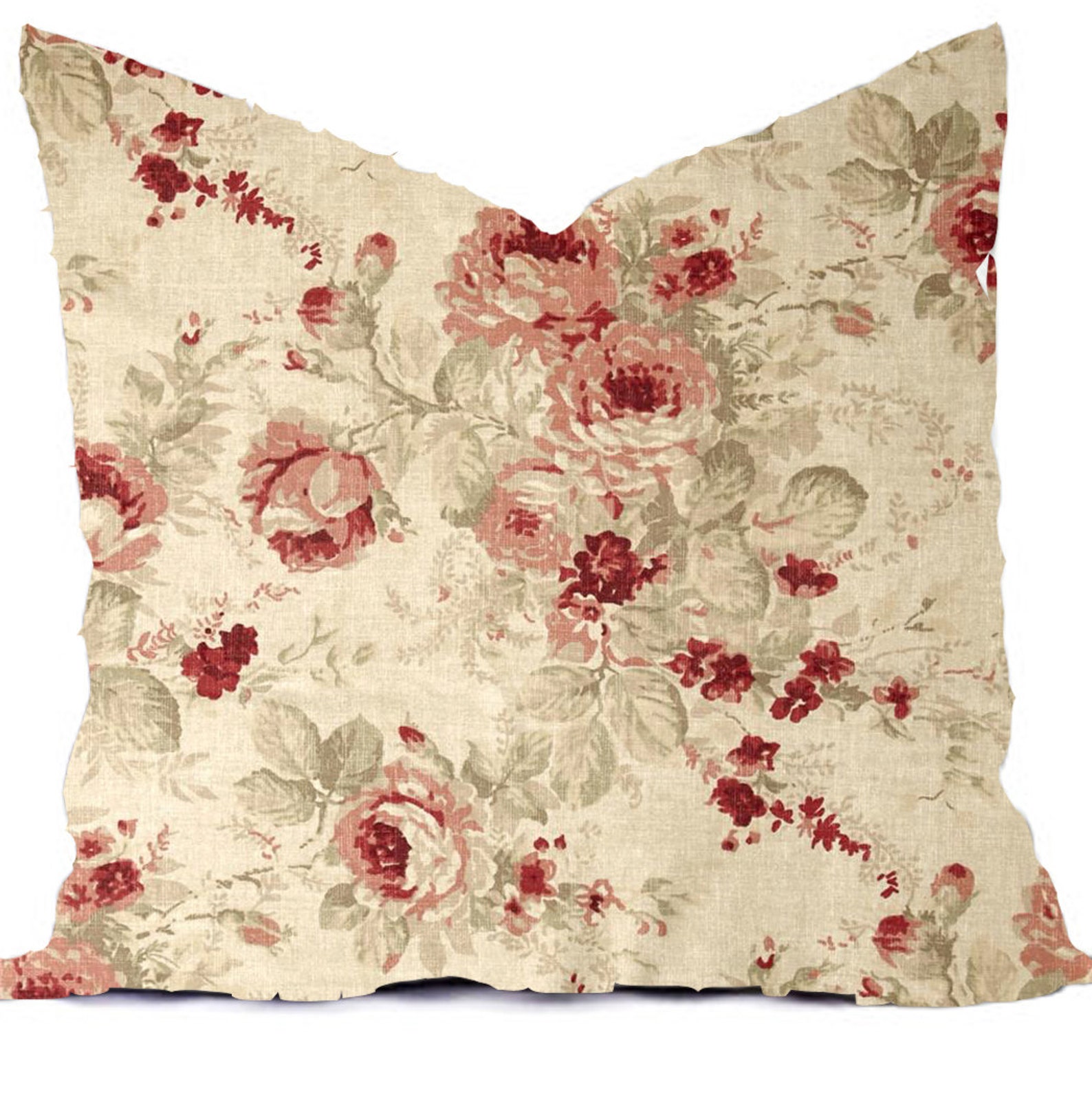 Pillow Pillows Covers Rose Floral Shabby Chic Multiple Etsy