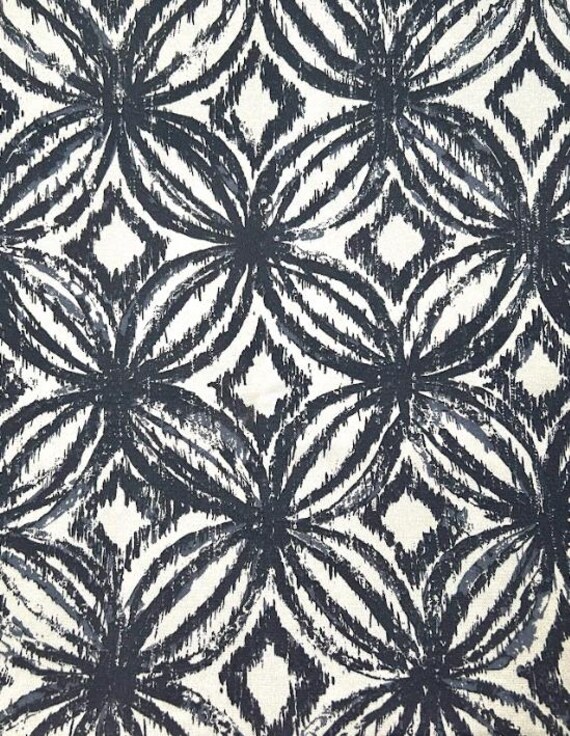 Fabric By the Yard Navy Blue Strato-Sphere Denim Sapphire Classic Print