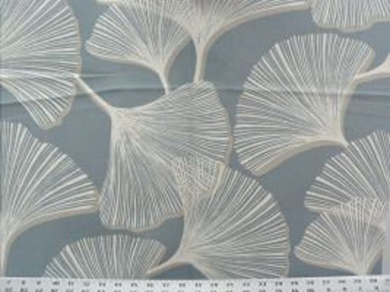 Magnolia Palmetto Lagoon Fabric by the yard cornflower ice blue light sail