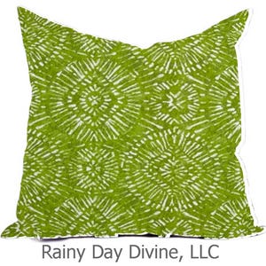 Outdoor Pillows or Indoor Custom Cover Black Gray Taupe Green Kiwi Lime White Contemporary Modern Geometric Coastal 18x18, 16x16 image 2