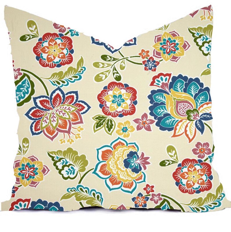 Custom Outdoor Indoor Pillow Cover Sizes Include 16x16 18x18 Etsy
