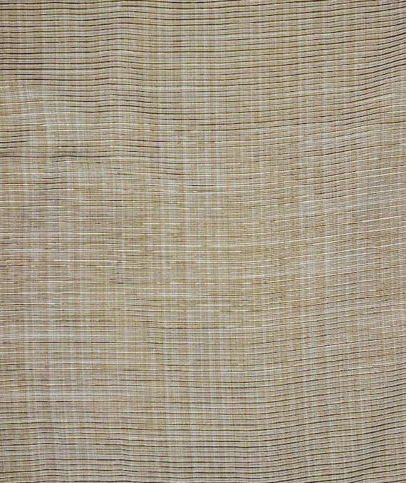 Fabric By the Yard S and Yellow Tan Beige Woven