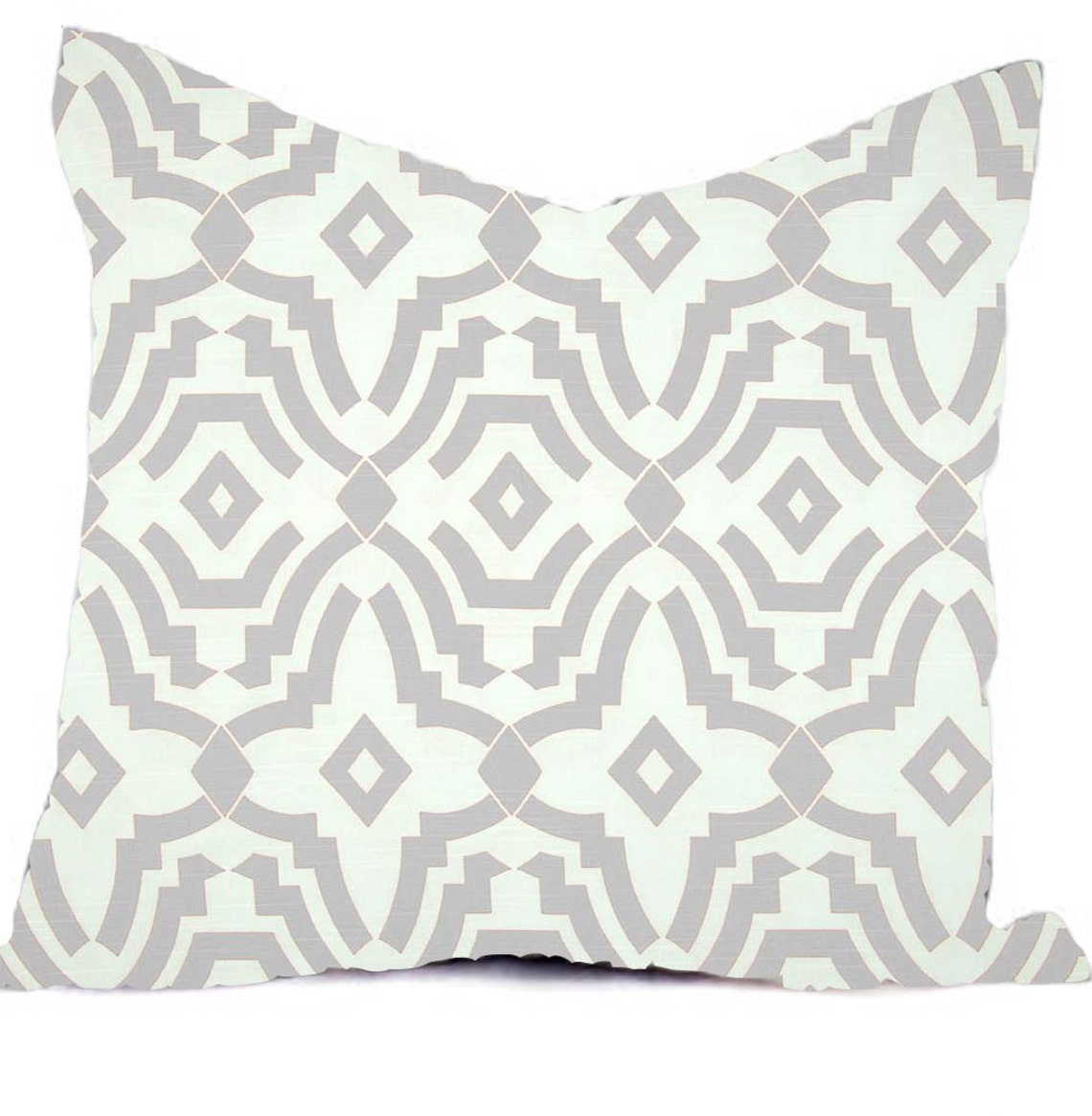 Grey Pillow Covers Grey and White Throw Pillows Decorative Etsy