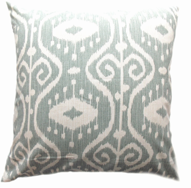 Pillow Cover Throw Accent Pillow Spa Mist Blue Taupe Oyster Etsy