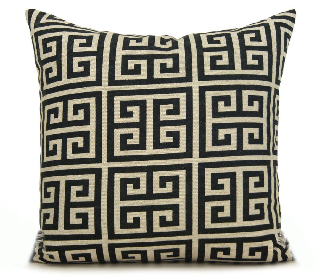 Black and top cream pillow