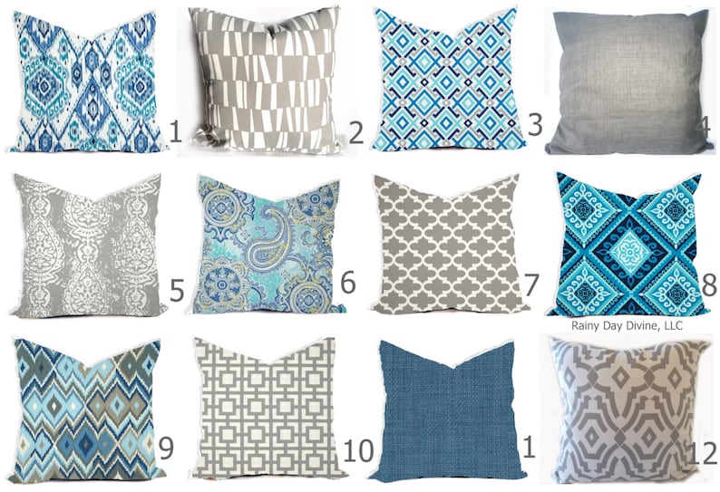 Outdoor Pillows or Indoor Pillow Custom Cover Shades of Etsy Canada