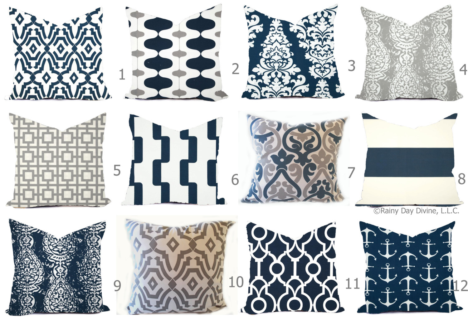 All modern top outdoor pillows