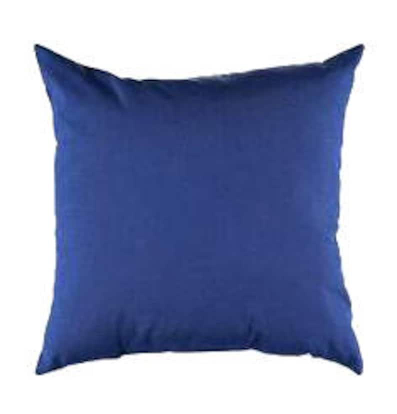 Outdoor Indoor Pillow Custom Cover Navy Blue Green Lime Ivory multiple pillows sizes 18 x 18, 16x16, 20x20 image 5