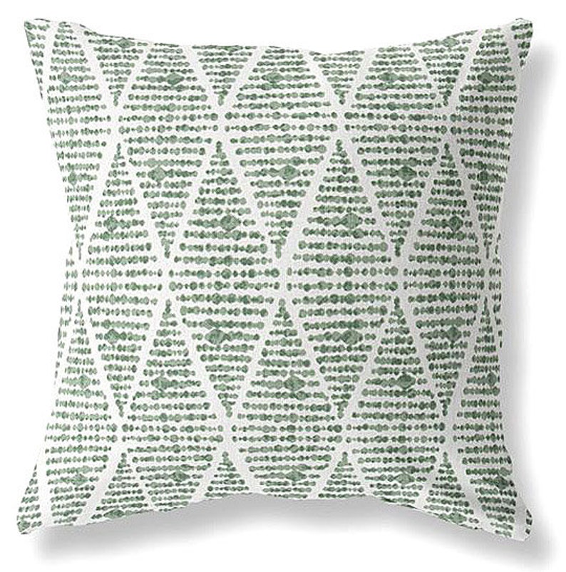 Outdoor Pillows or Indoor Custom Cover Green Sage Palm Designer Modern multiple sizes 18 x 18, 16x16, 20x20 image 2