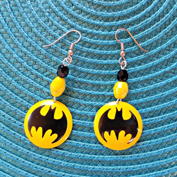 TTstyle 8mm Round Stainless Steel Batman Fake Ear Plug Earrings Silver/Gold  | eBay