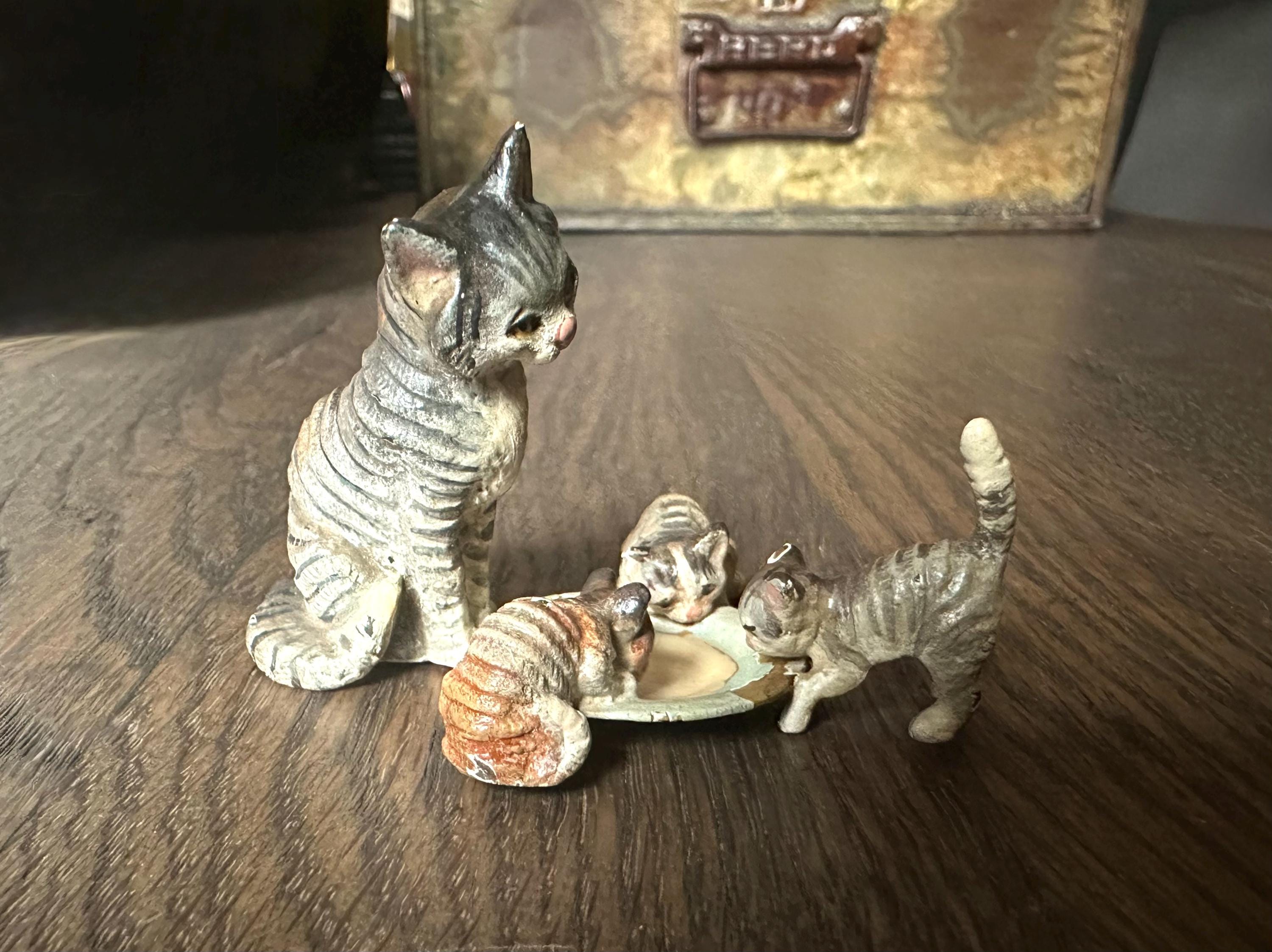 Antique Vienna Bronze Cats - Etsy