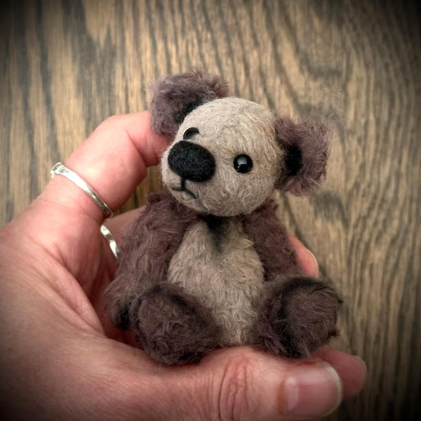 Ooak doll Art Teddy Bear cub ooak bear teddybear handmade beige soft artist bear movable Lies & Lot Art Bears