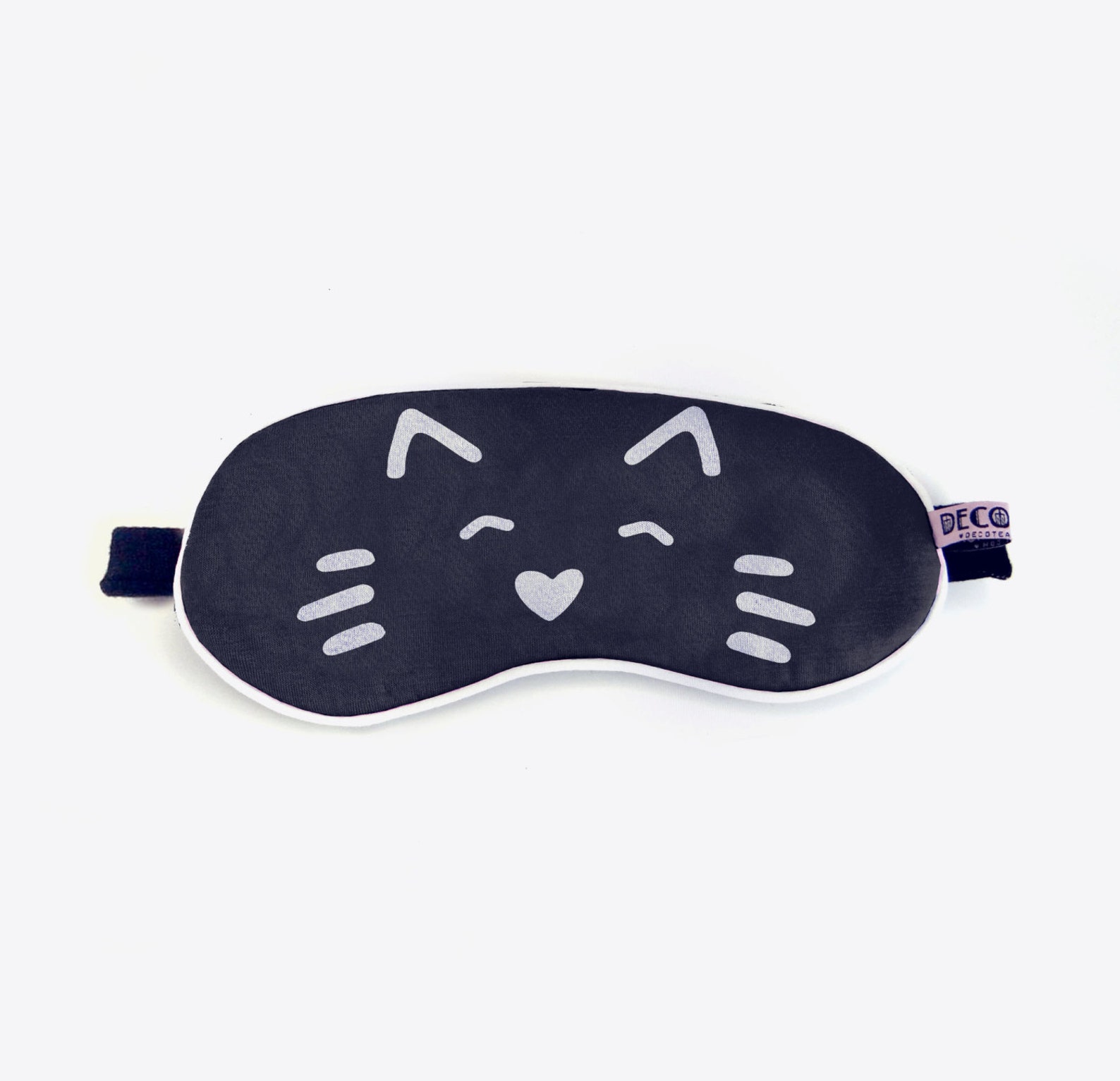 Cat Sleep Mask Kitten Eye Mask Black and White Eyemask Etsy