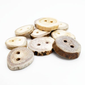 Antler Buttons - Antler For Crafts - Antler For Jewelry Making - Antler For Necklaces Earrings and Rustic Country Home Decor