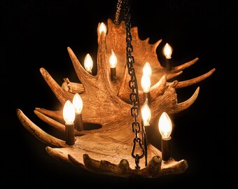 Moose Antler Oblong Chandelier