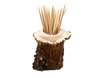 Deer Antler Burr Toothpick Holder