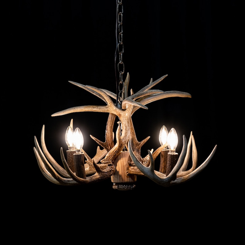 CrookedCreekAntlers Whitetail Antler Chandelier