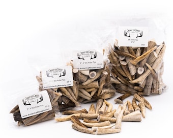 Elk Antler Craft Tips (2" - 4" Length) Antler For Crafts - Antler For Jewelry Making - Antler For Necklaces - Antler For Earrings