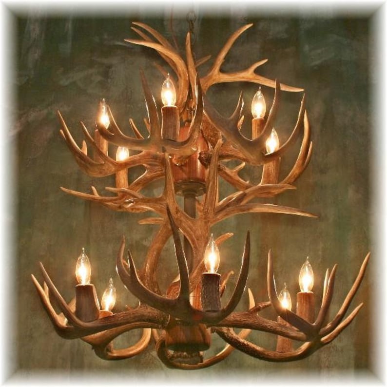 CrookedCreekAntlers Whitetail Antler Chandelier - Thumbnail 4