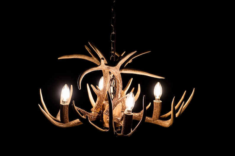 CrookedCreekAntlers Whitetail Antler Chandelier - Thumbnail 3