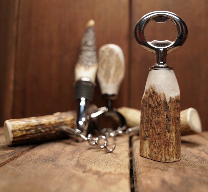 CrookedCreekAntlers Deer Antler Bottle Opener - Thumbnail 4