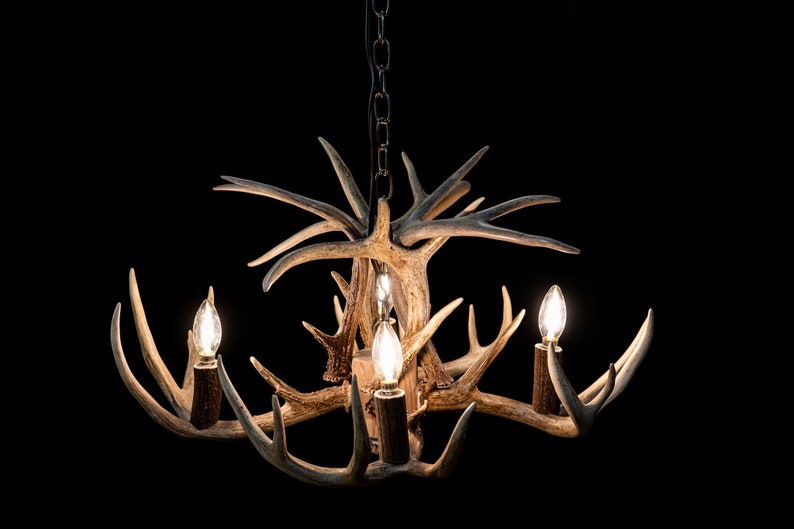 CrookedCreekAntlers Whitetail Antler Chandelier - Thumbnail 2