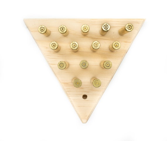 Triangle Peg Game Peg Solitaire Game Wood Peg Board Game -  Portugal