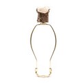 Large Deer Antler Burr Finial with brass insert