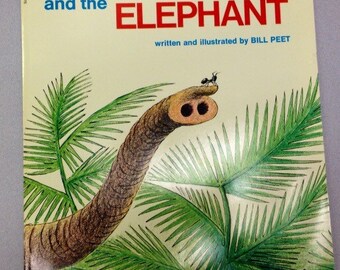 The Ant and the Elephant by Bill Peet Story Book Paperback 1972 AntikaGarage