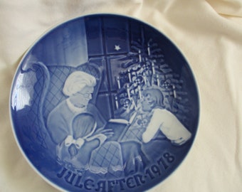 Bing & Grondahl 1978 Christmas Plate, A Christmas Tale