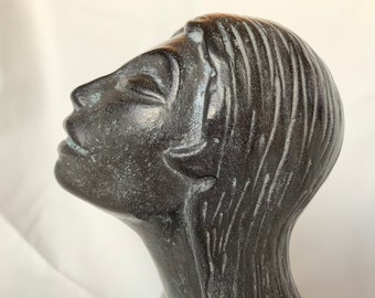 1940s Vintage Carlo Alberto Rossi Bucchero Italian Nude Sculpture