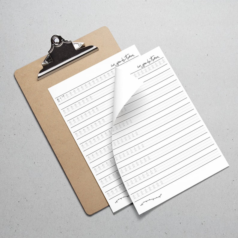 Abecedario de Lettering Hojas de práctica para bolígrafo o Etsy España